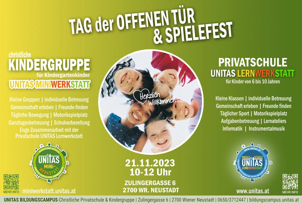 Tag der offenen Tür der UNITAS Lernwerkstatt Tag der offenen Tür der UNITAS Lernwerkstatt